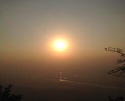 ガンジス川と夕日